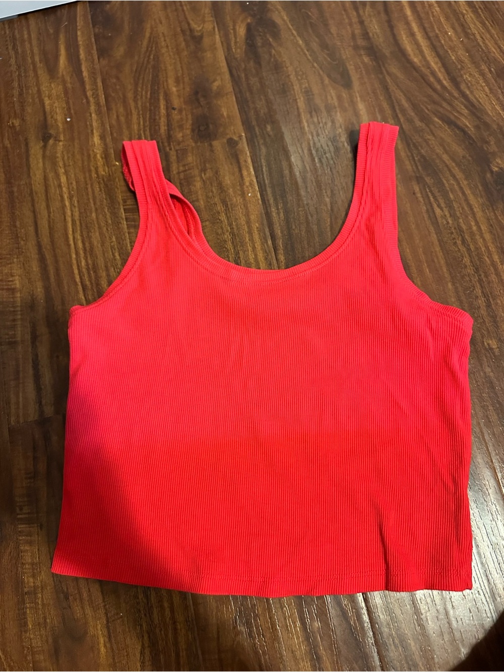 wild fable Bright Red Ribbed Tank Top